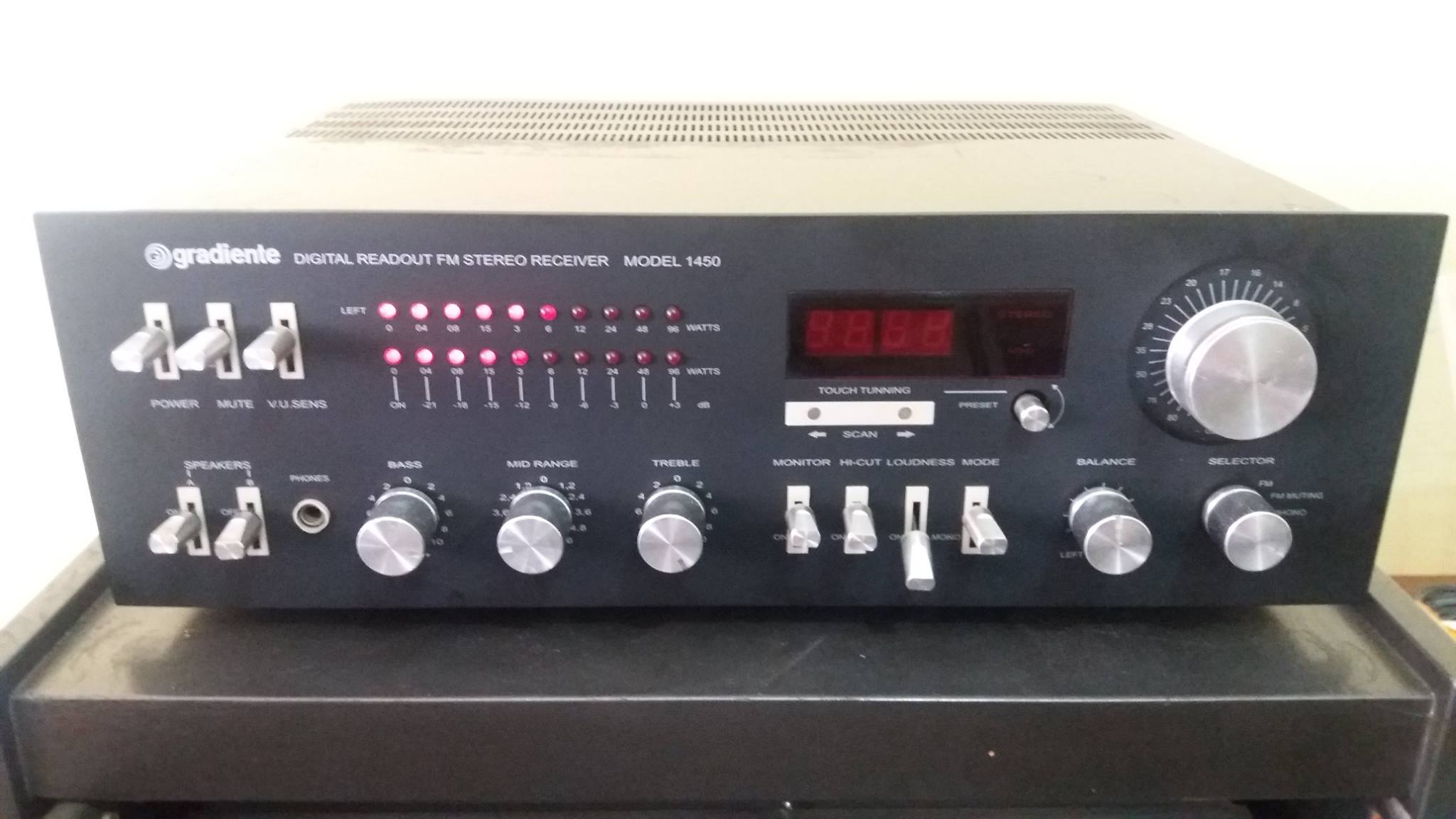 Vintage 70 80 Gradiente 59 Receiver Model 1450 (Revista do Som