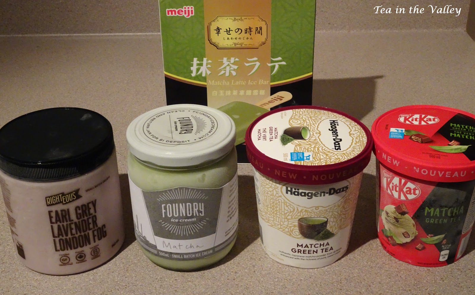 Tea in the Valley Matcha and Earl Grey Ice Cream