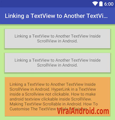 Android Example: Show and Hide a TextView when Users Click Another TextView Inside ScrollView