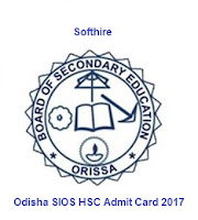 Odisha SIOS HSC Admit Card