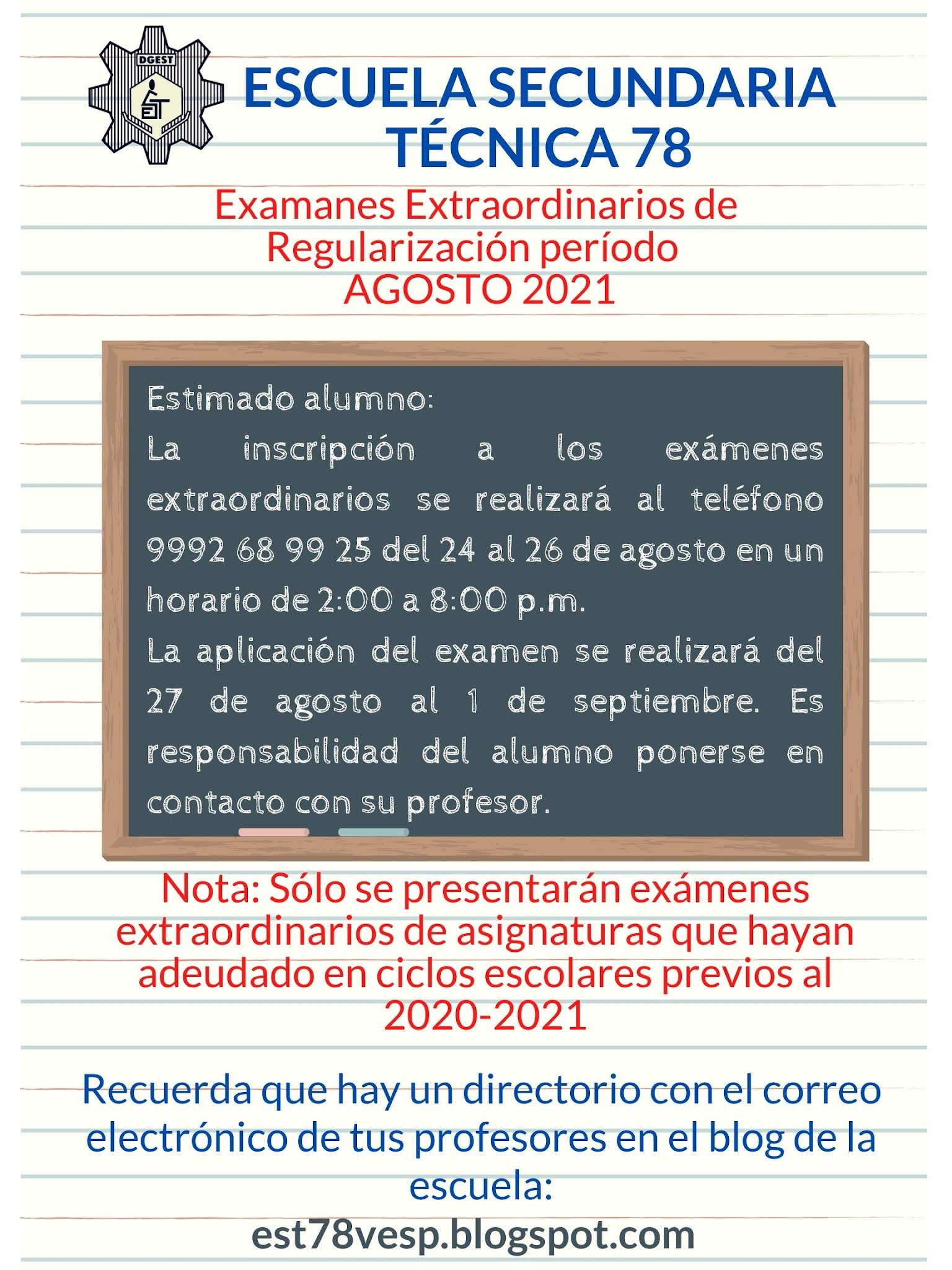 Escuela Secundaria Técnica 78 agosto 2021 Escuela Secundaria Técnica 78 agosto 2021