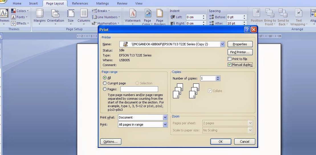 Cara Membuat dan Mencetak Buku pada Ms. Word 2007 Dengan 