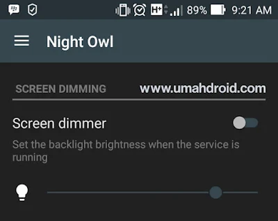 Screen Dimming Night Owl