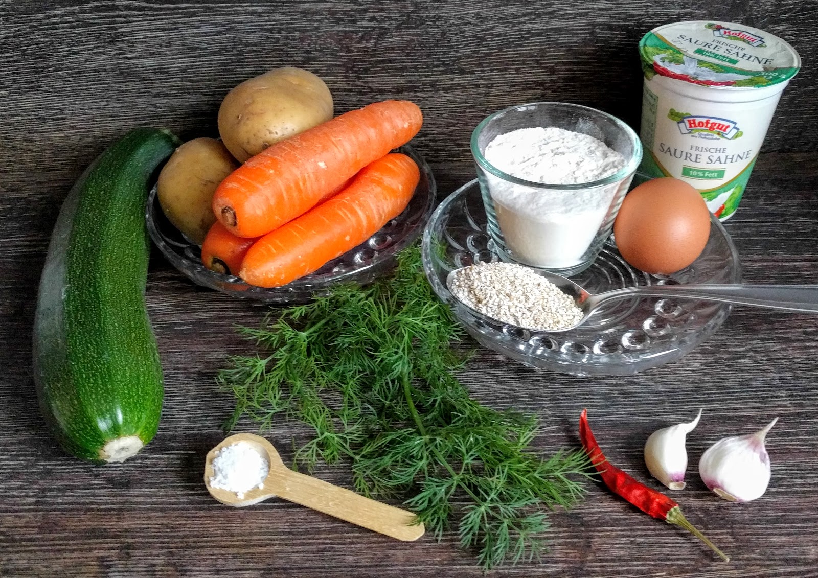 - Kartoffel-Möhren-Zucchinipuffer - Kartoffel-Möhren-Zucchinipuffer