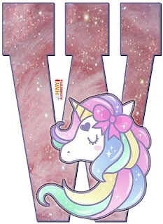 Abecedario Sueños de Unicornio. Unicorn Dreams Abc.