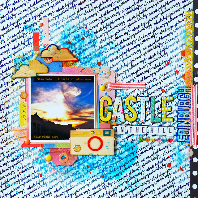 Emily Grant Design Castle On The Hill Scrapbook Layout