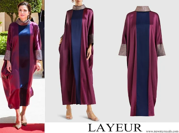 Queen Rania wore Layeur (The Modist) Silk Seraphima Dress