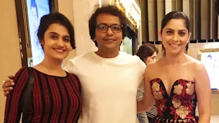 amrita subhash, sonali kulkarni and akshar kothari amrita subhash, sonali kulkarni and akshar kothari at film 'parinati' promotion