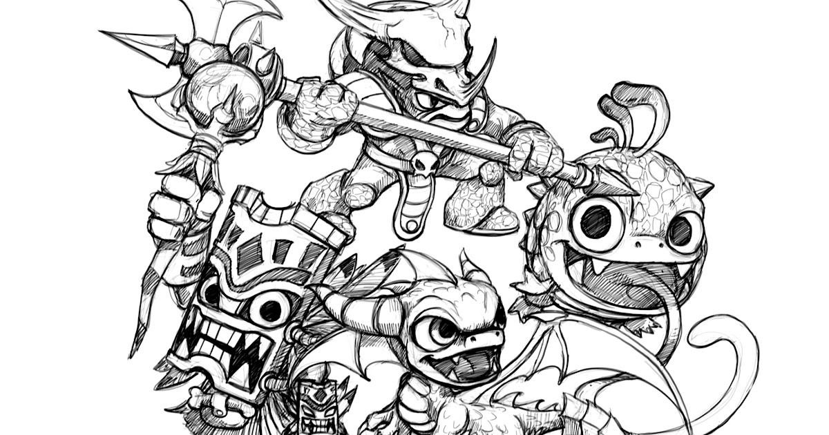 Seputarberitaduniakita: Coloring Pages Skylanders