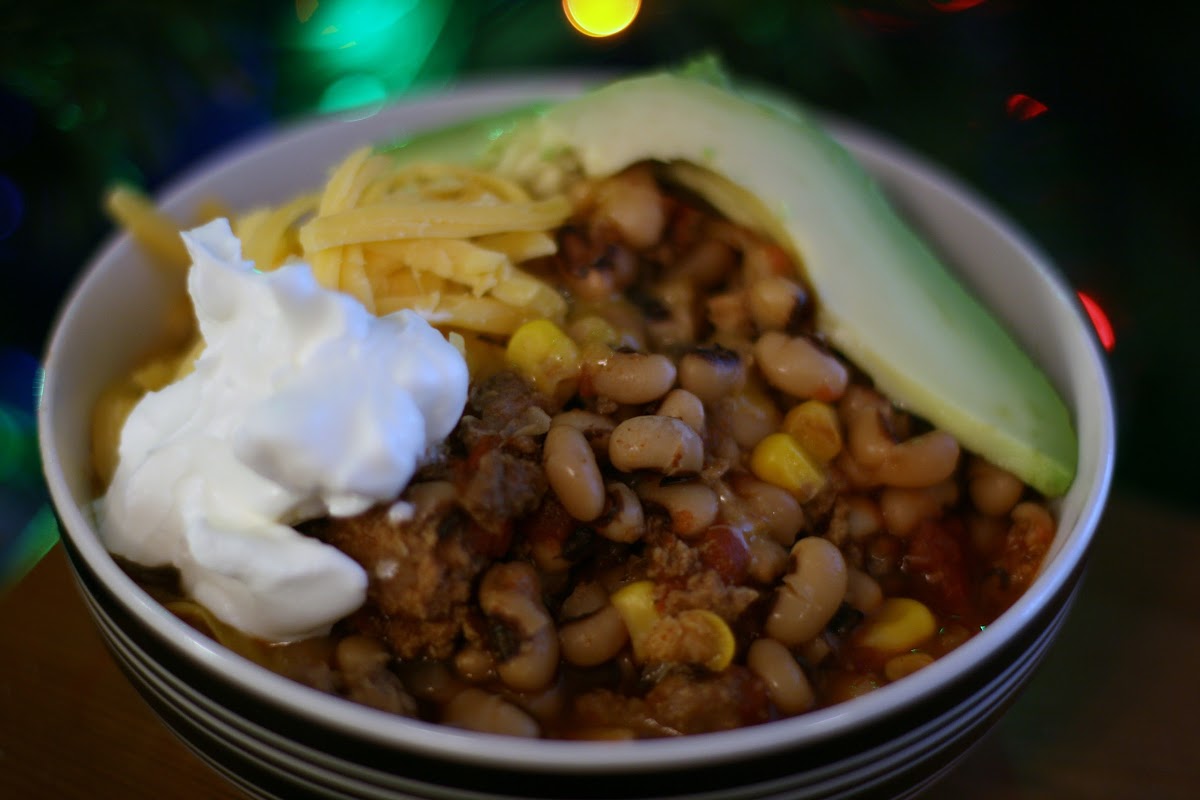 Black Eyed Pea Chili in the Slow Cooker A Year of Slow Cooking