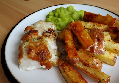 Garlic Herbed Cod & Chips