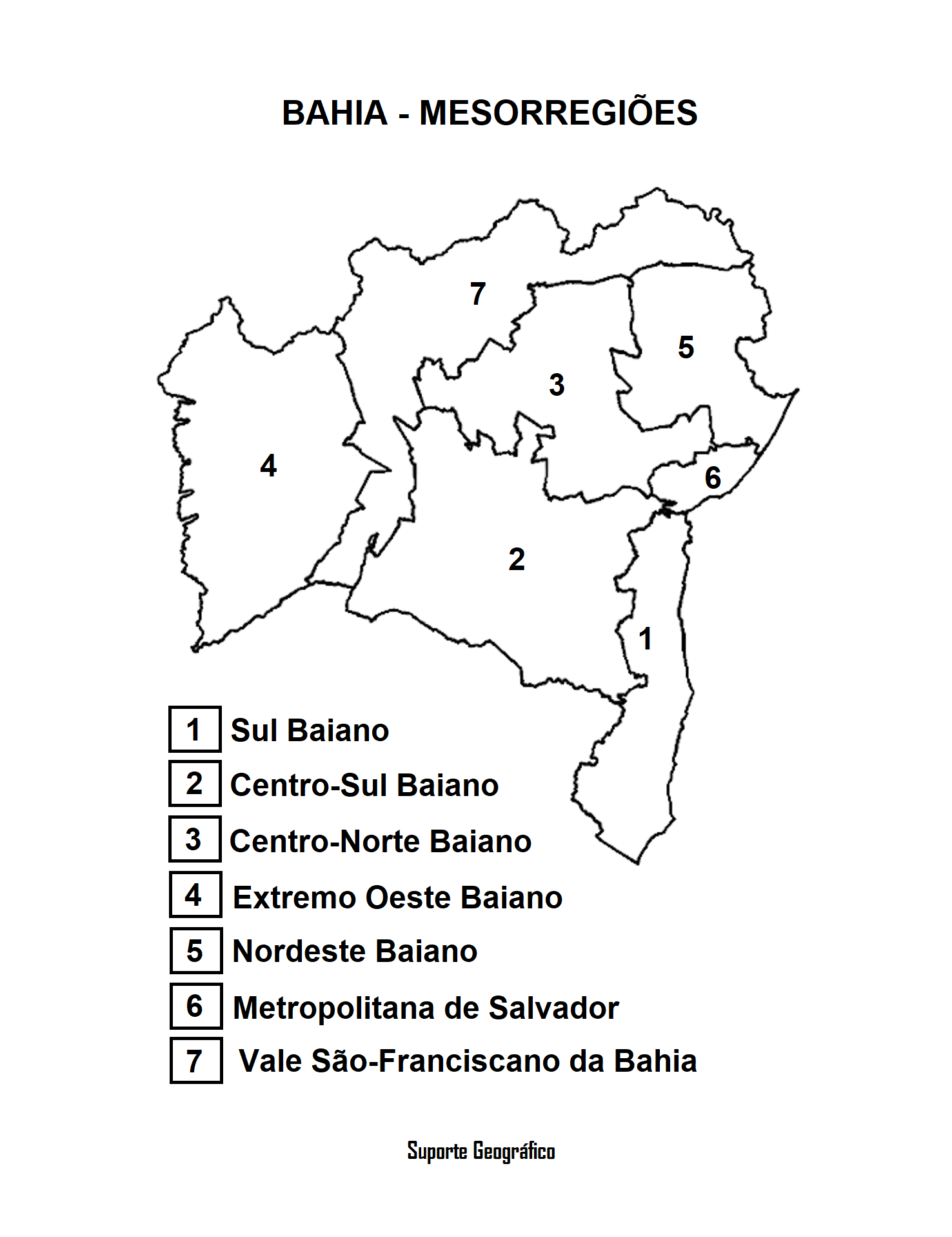 Mapa Da Bahia Mapas Para Colorir Images