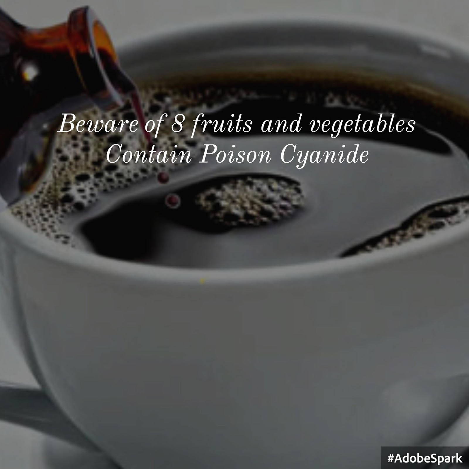 Beware of 8 fruits and vegetables Contain Poison Cyanide Lifes Smart