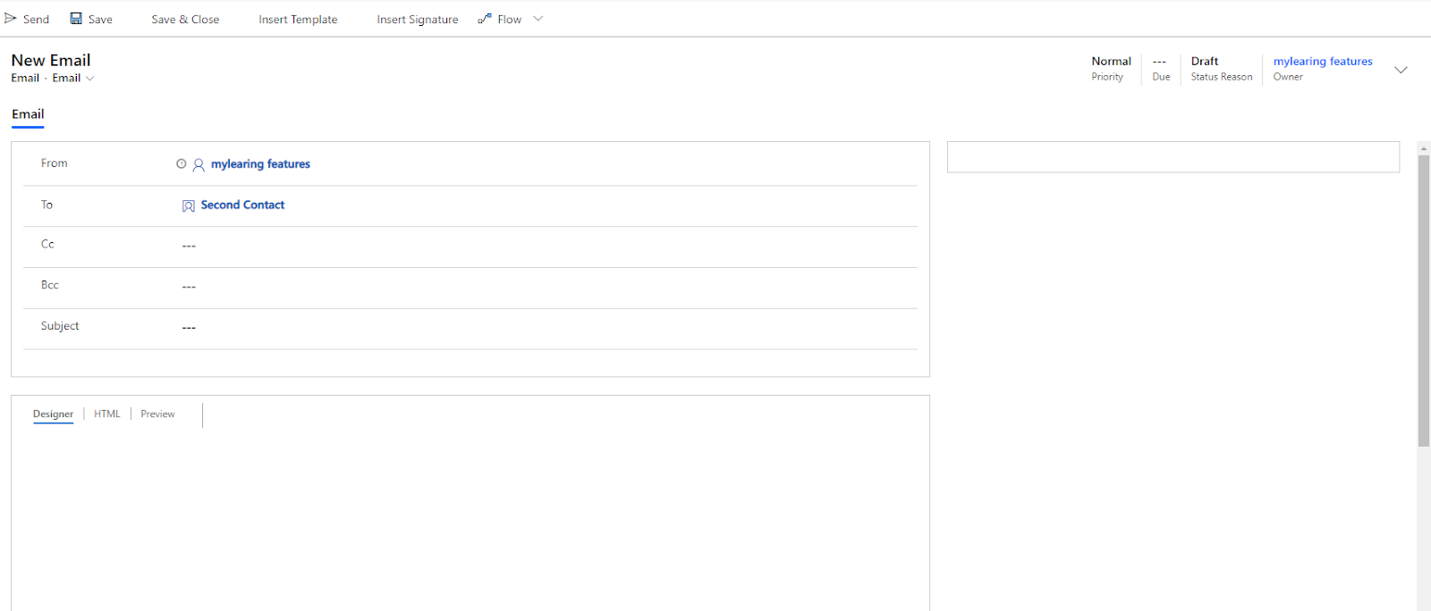 Dynamics 365 Customer Engagement Enable Enhanced email Dynamics 365