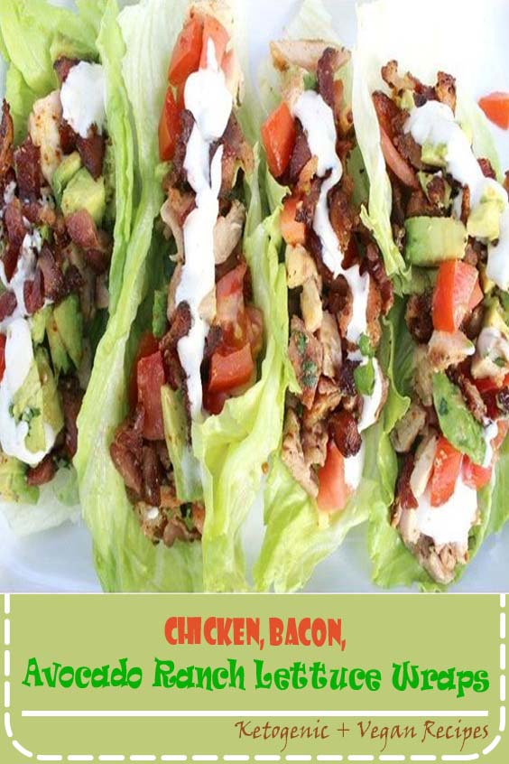 There’s something simple, flavorful, and fresh about these lettuce wraps. Even though there’s bacon in them, they taste light and fresh. My husband even said he felt like he was eating healthy. If you wanted to omit the bacon and the ranch, you could. But why would you ever omit bacon from anything! A yummy vinaigrette