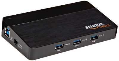 Hub ultramini de 4 puertos USB 2.0 de AmazonBasics