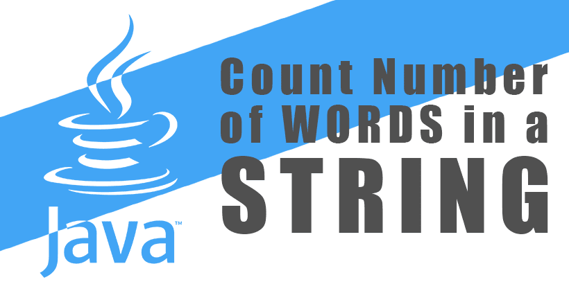 Java Program to Count Number of Words in a String