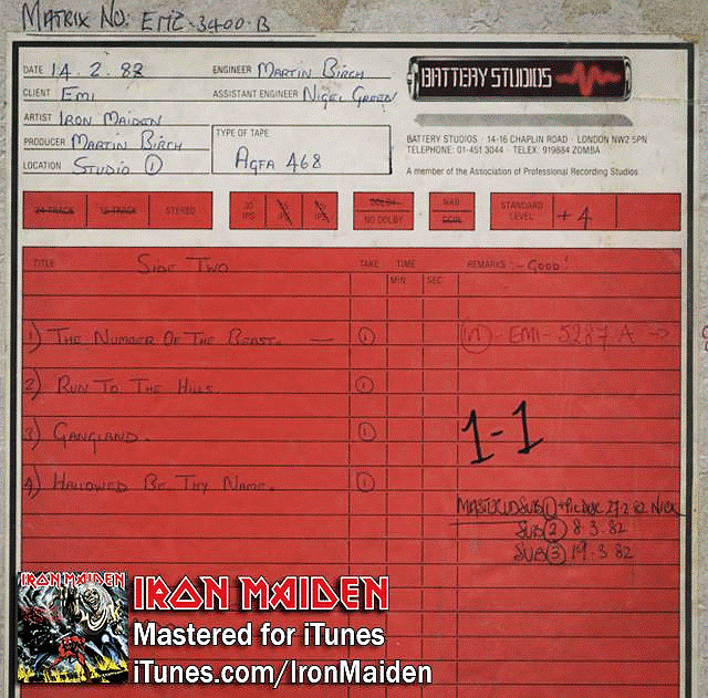 IRON MAIDEN - The Number Of The Beast (2015 Remaster for iTunes) inside