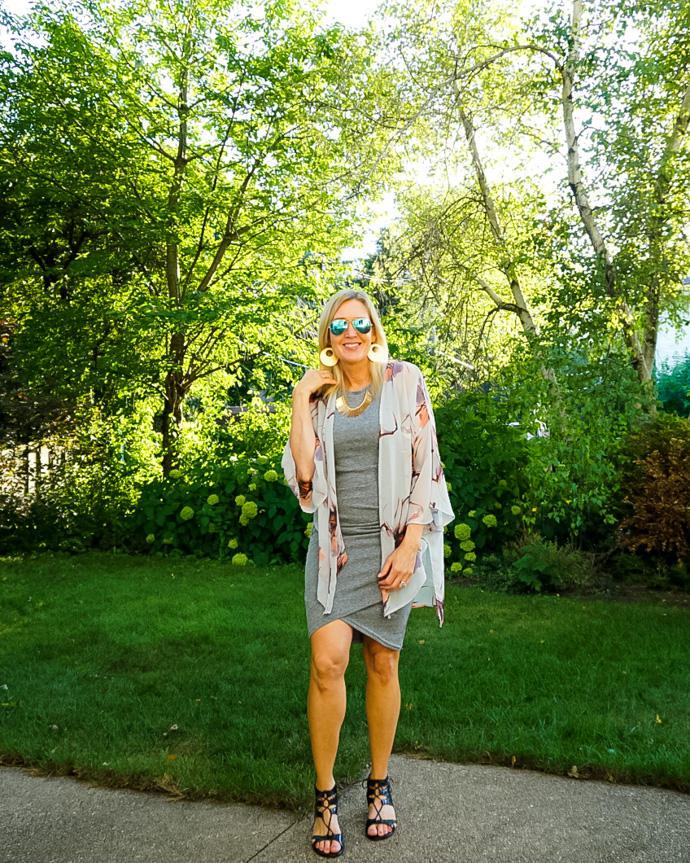 Easy Way to Style a Ruched Dress