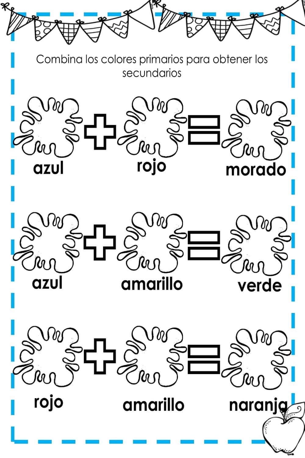 aprende los colores ficha 8 - Juegos infantiles