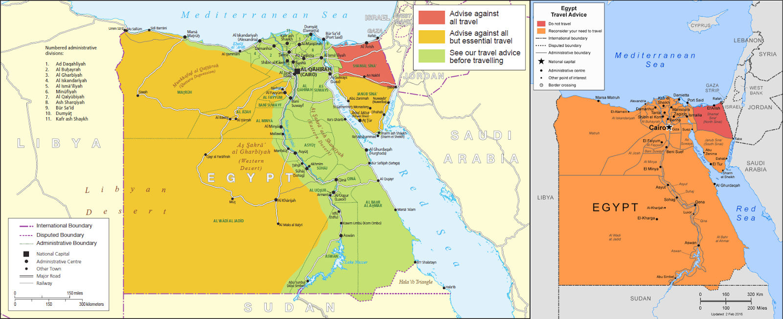 australia travel advisory egypt