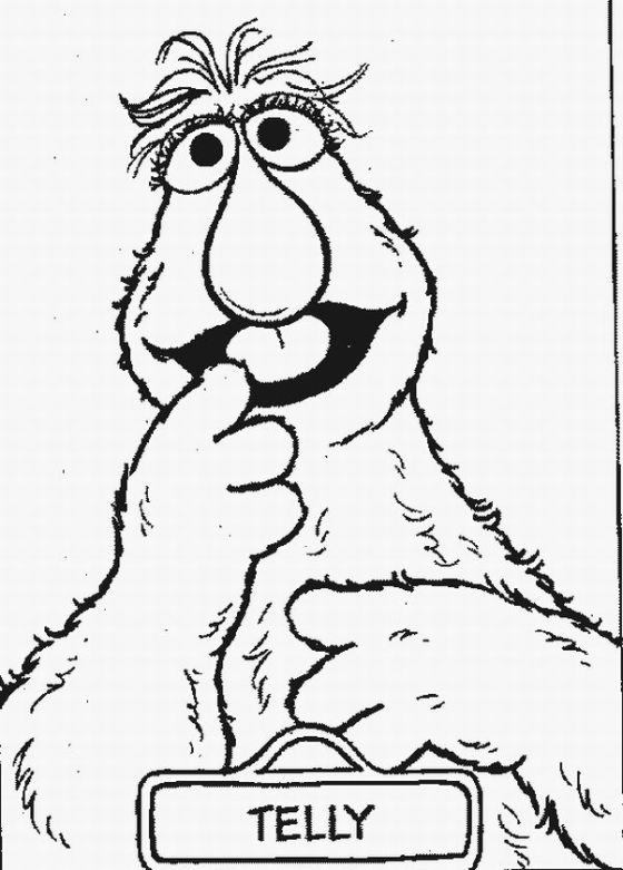 baby sesame street coloring pages - photo #15