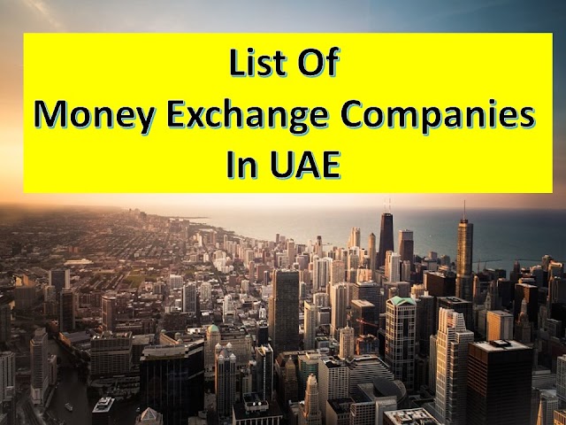 MONAY EXCHANGE COMPANIES IN UAE