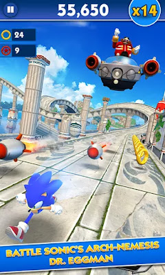 sonic dash sonic dash mod apk indir