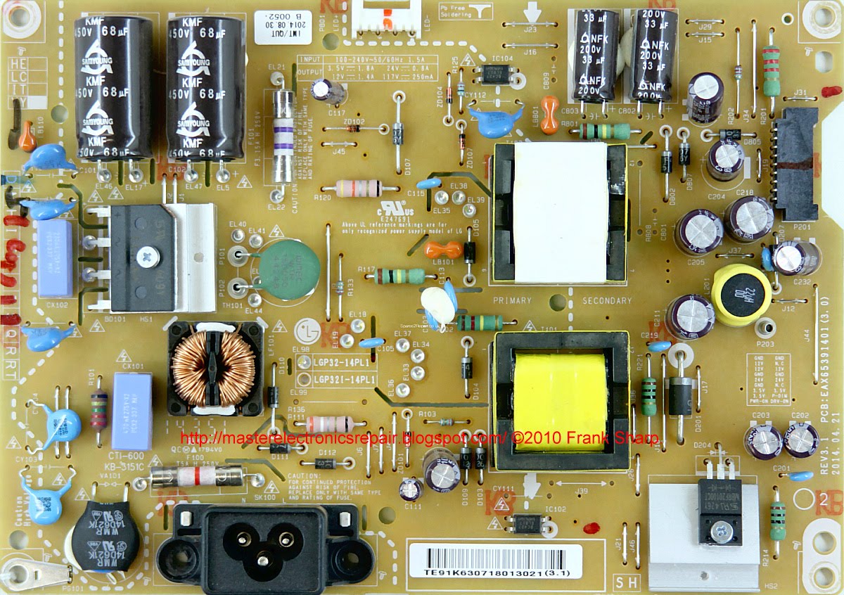 Master Electronics Repair !: REPAIR / SERVICING TV LG 32LF5800