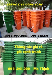 Toàn quốc - Nhà cung cấp thùng rác nhựa 120lit-0911.041.000 Vcfc