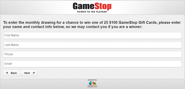 gamestop survey rewards