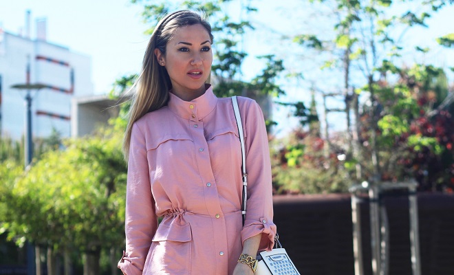 O Rosa Quartzo é a cor de 2016, segundo a Pantone. Um tom feminino e delicado... Look do dia/Outfit. Primavera/Verão 2016. Michael Kors bag. Dicas de Moda. Style Statement. Blog de moda portugal