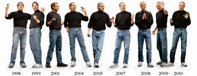 evolution of steve jobs fashion