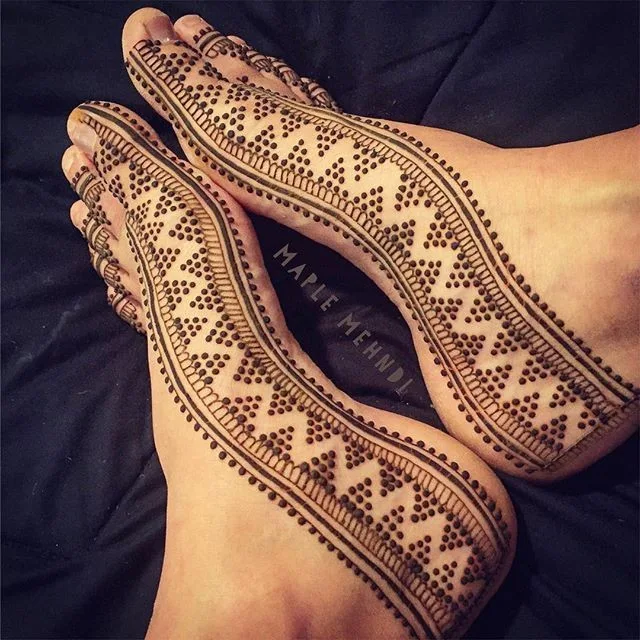 New Mehndi Designs – Beautiful Foot Mehndi Designs # i194
