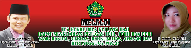 SPANDUK TES REKRUTMEN PETUGAS HAJI SPANDUK TES REKRUTMEN PETUGAS HAJI