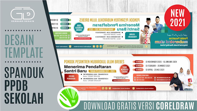 TEMPLATE DESAIN SPANDUK PPDB DOWNLOAD GRATIS