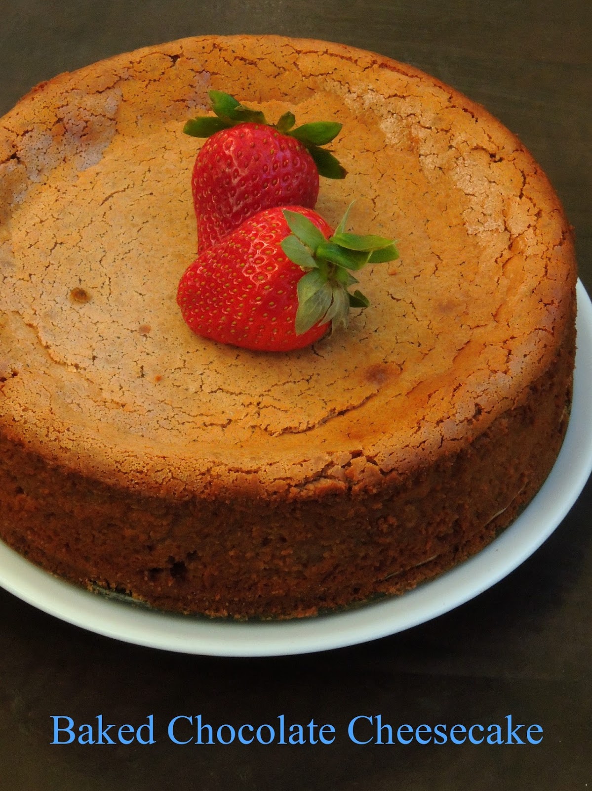 Priya's Versatile Recipes Baked Milk Chocolate CheeseCake/Baked