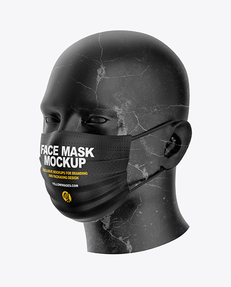 Download Face Mask Mockup PSD Template - Face Mask Mockup. Stay safe with this free mockup of a surgical ...