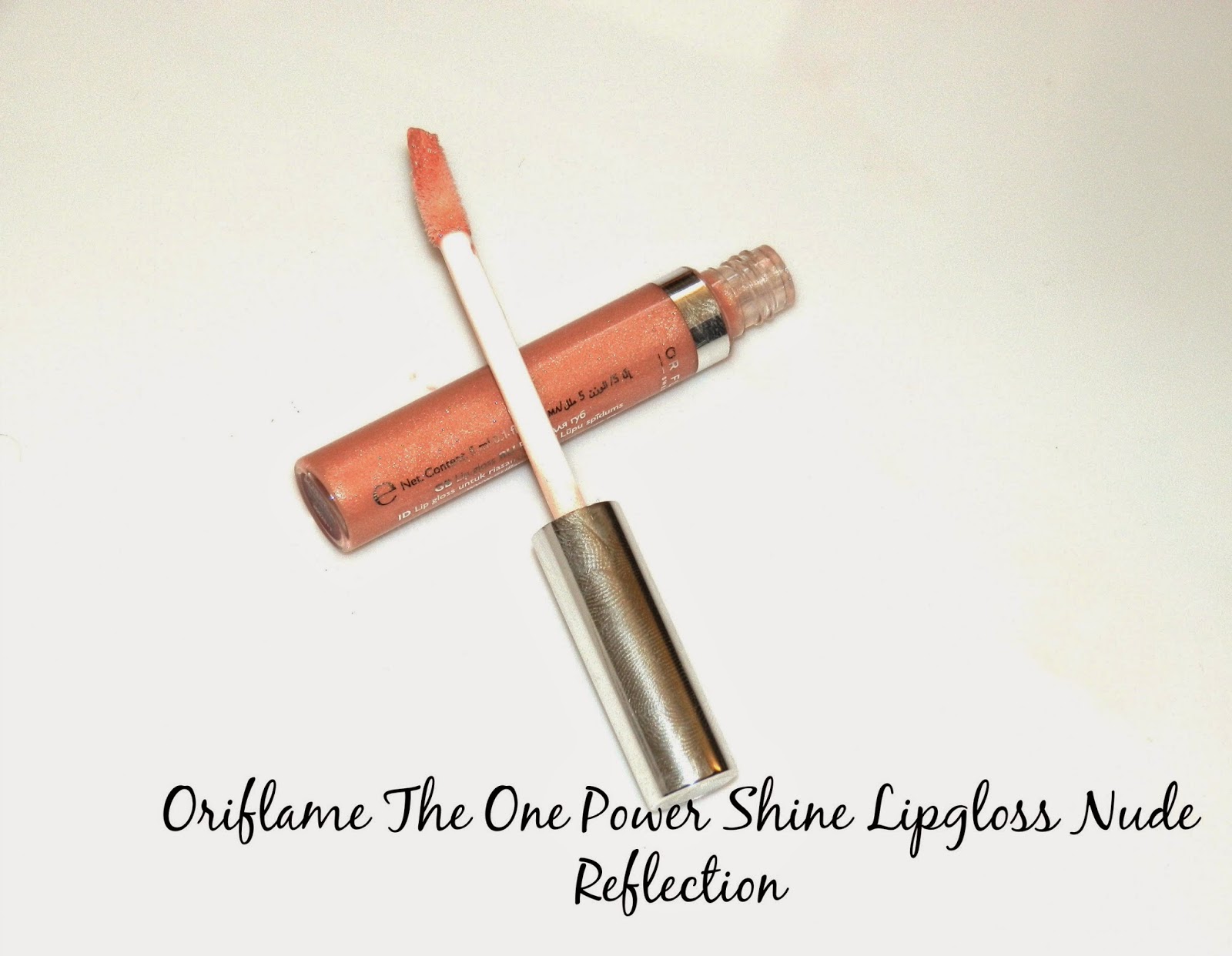 Oriflame The One Power Shine Lipgloss Nude Reflection Swatches 
