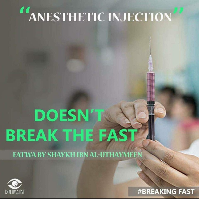 Anesthetic injection