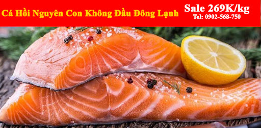 Cá Hồi Nguyên Con Không Đầu Đông Lạnh - 269k