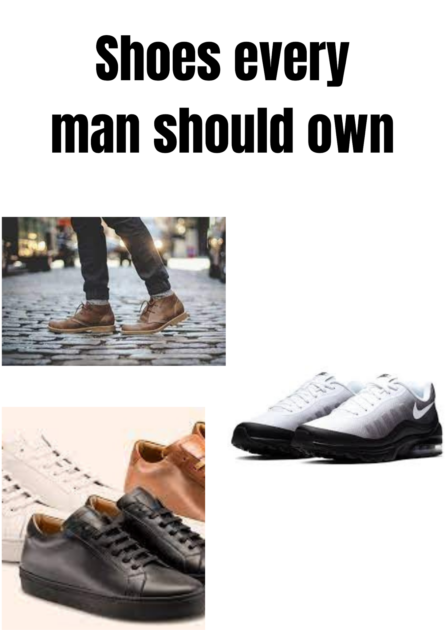 sneakers every guy should own