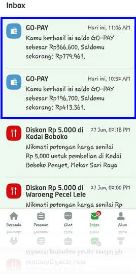 Top Up Gapay via Pulsa Telah Masuk