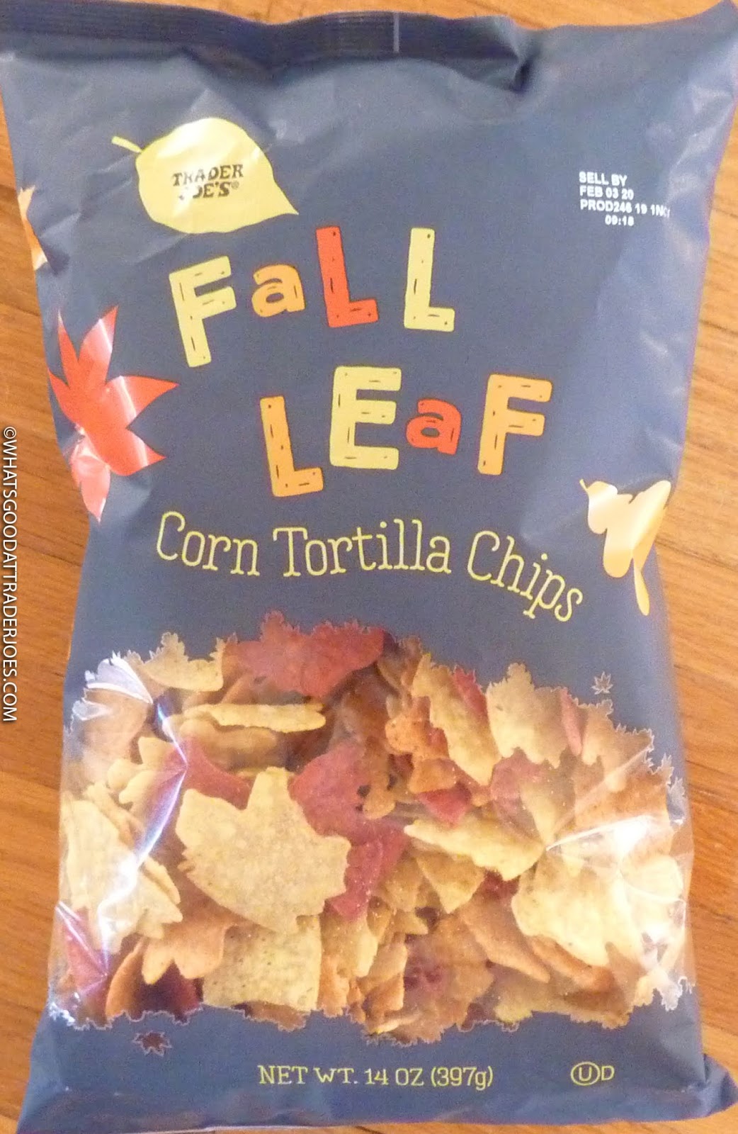 What's Good at Trader Joe's? Trader Joe's Fall Leaf Corn Tortilla Chips