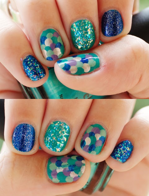 Sparkly Mermaid Nails | Little Nails