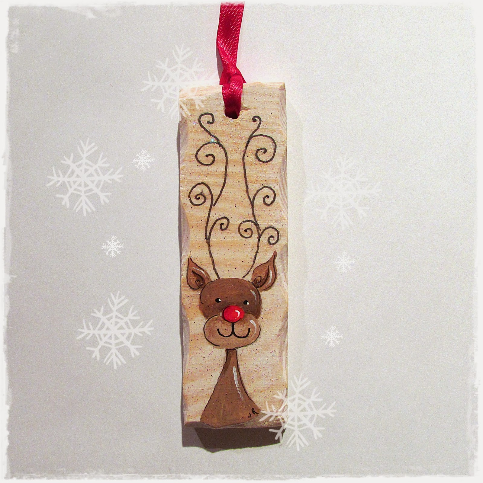 Handcrafted by Picto Rudolph the Red Nosed Reindeer & Christmas Tree