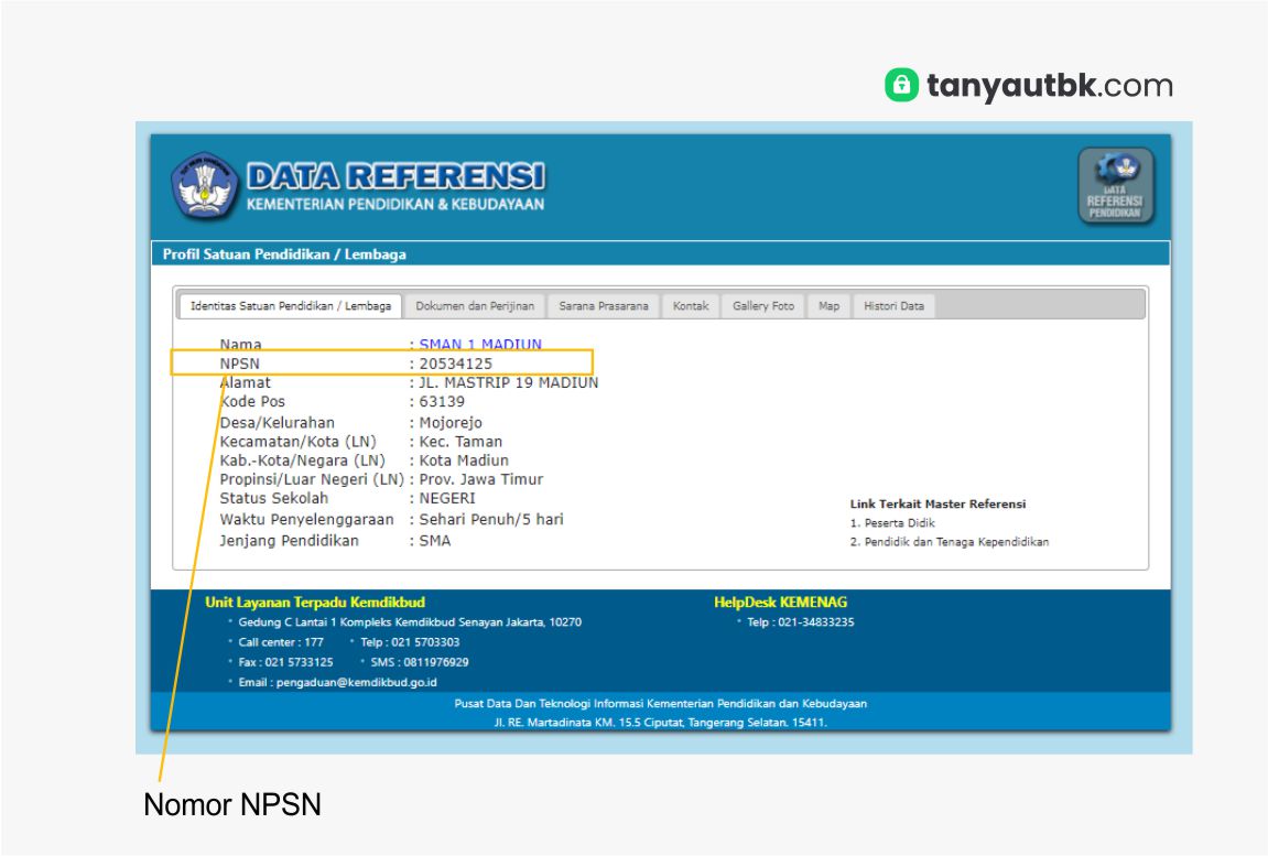 Cek Nisn Dan Npsn Sebelum Daftar Akun Ltmpt 2021 Tanya Utbk