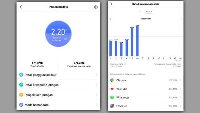 Cara Cek Penggunaan Data di HP Vivo Semua Tipe