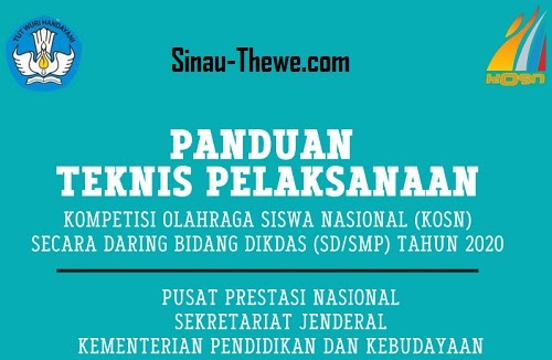 Panduan Teknis Kosn Sd Smp Tahun 2020 Sinau Thewe Com