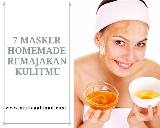 Masker wajah cantik alami